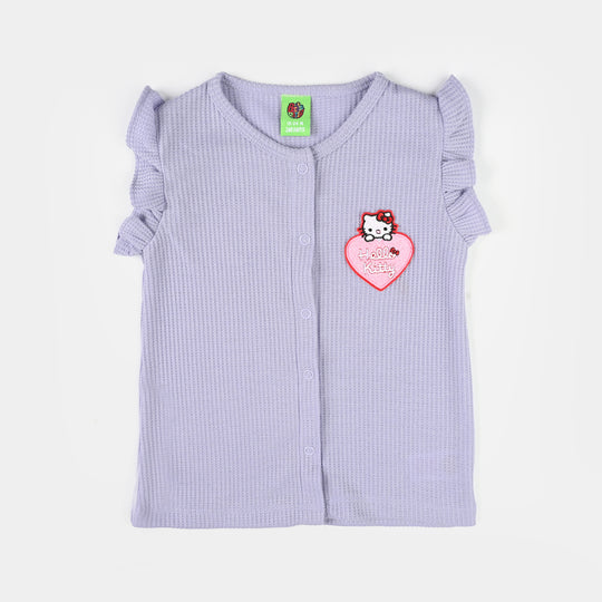 Infant Girls Thermal Knitted Suit - Purple