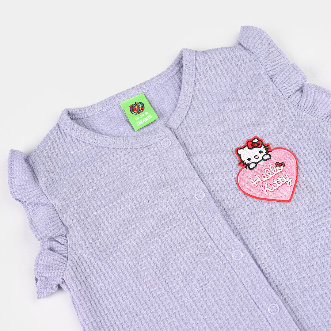 Infant Girls Thermal Knitted Suit - Purple