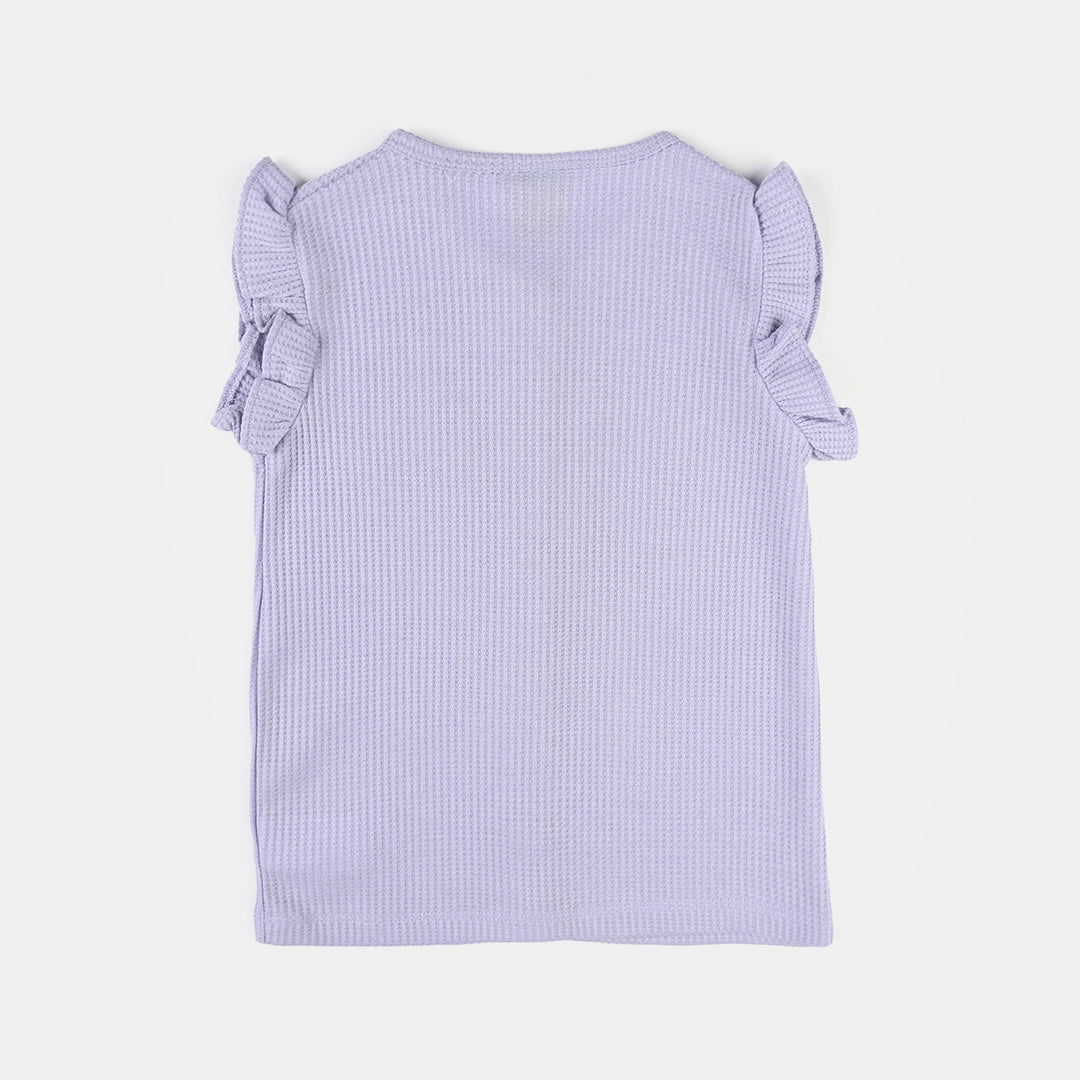 Infant Girls Thermal Knitted Suit - Purple