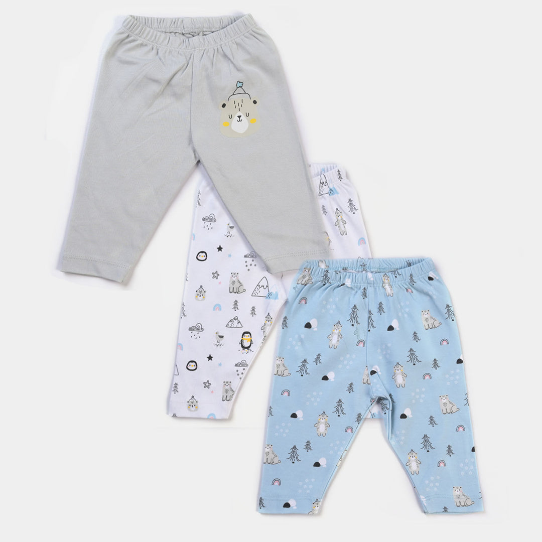 Infant Boys Cotton Pajama 3PCs Set Bear