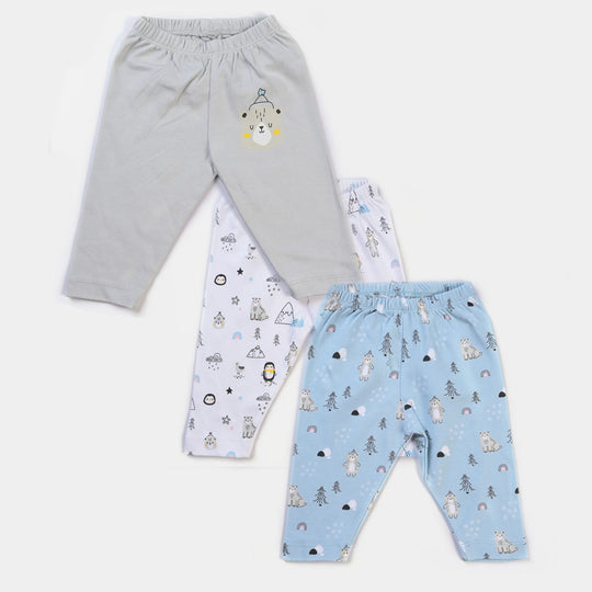 Infant Boys Cotton Pajama 3PCs Set Bear