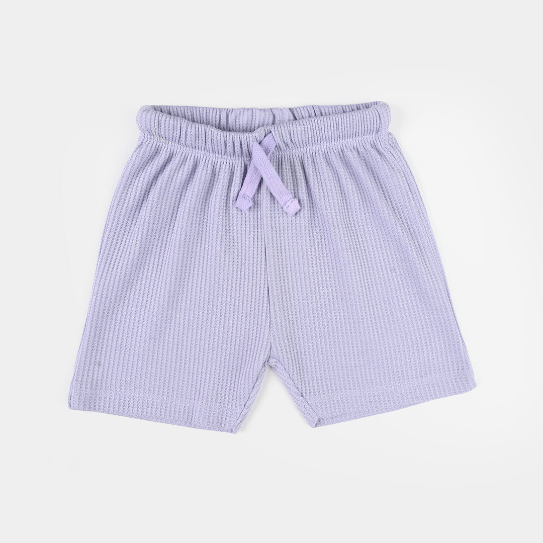 Infant Girls Thermal Knitted Suit - Purple