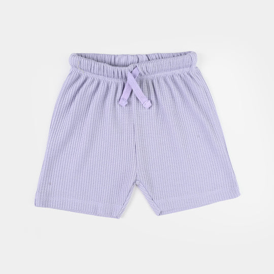 Infant Girls Thermal Knitted Suit - Purple