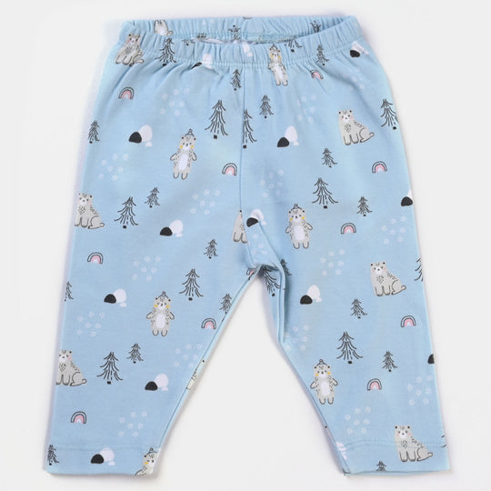 Infant Boys Cotton Pajama 3PCs Set Bear