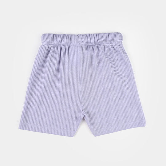 Infant Girls Thermal Knitted Suit - Purple