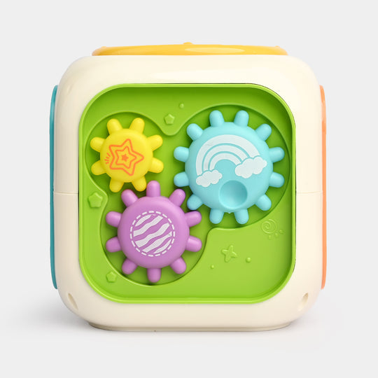Colorful 6-in-1 Musical Activity Cube – Fun Learning & Play for Kids