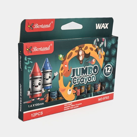Bertand Jumbo Crayons – 12 Pcs