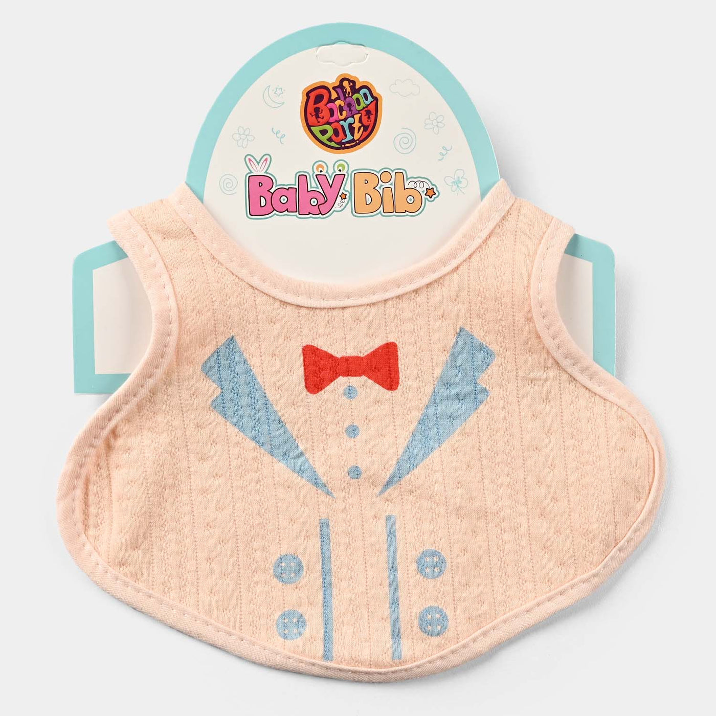 Baby Bib/Apron Bow | Peach