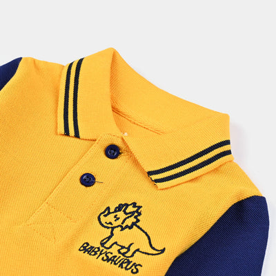 Infant Boys Cotton PK Polo-Citrus