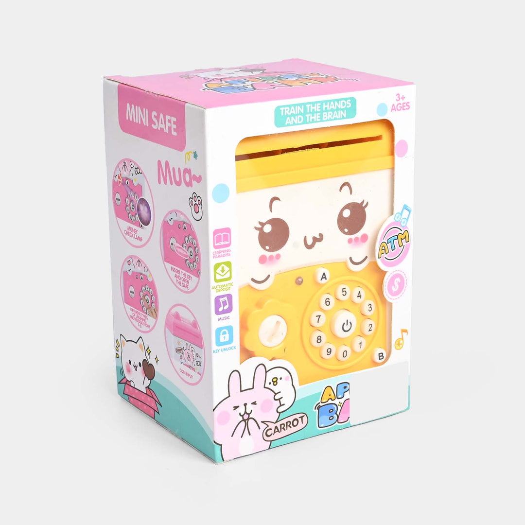 Money Safe Electric Lock Kids ATM Machine