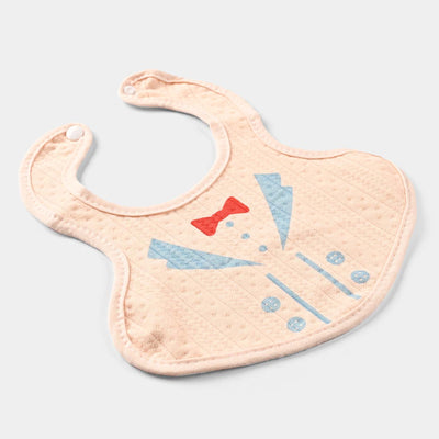 Baby Bib/Apron Bow | Peach