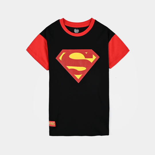 Boys Jersey/Terry 2 Piece Suit-Jet Black