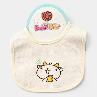 Baby Bib/Apron Cat 3m+ | Off White