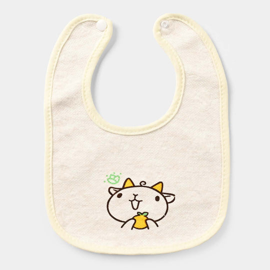 Baby Bib/Apron Cat 3m+ | Off White