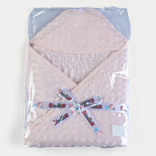 Minky Dot Wrapping Blanket For Infant