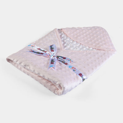 Minky Dot Wrapping Blanket For Infant