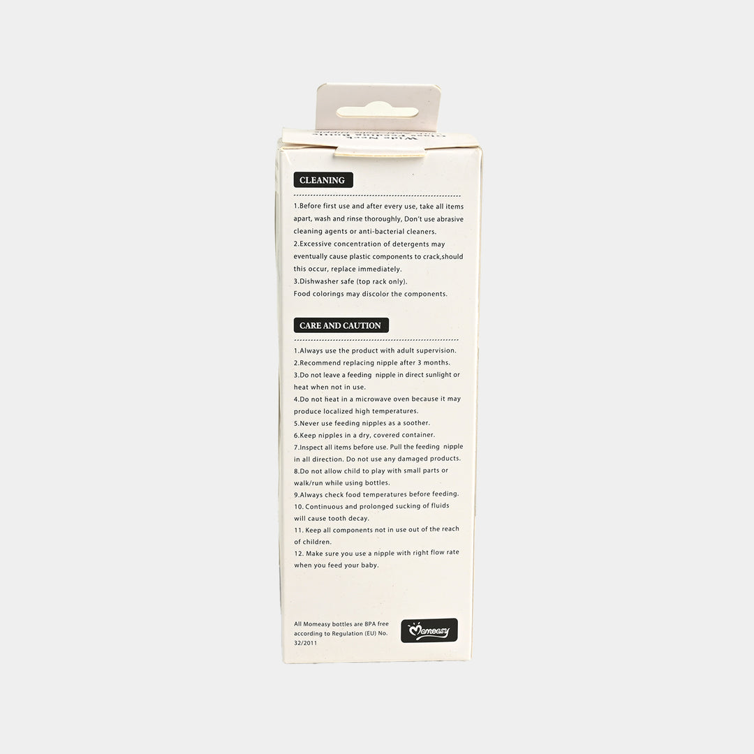 Wide Neck Glass Feeding Bottle 80Z 3M+