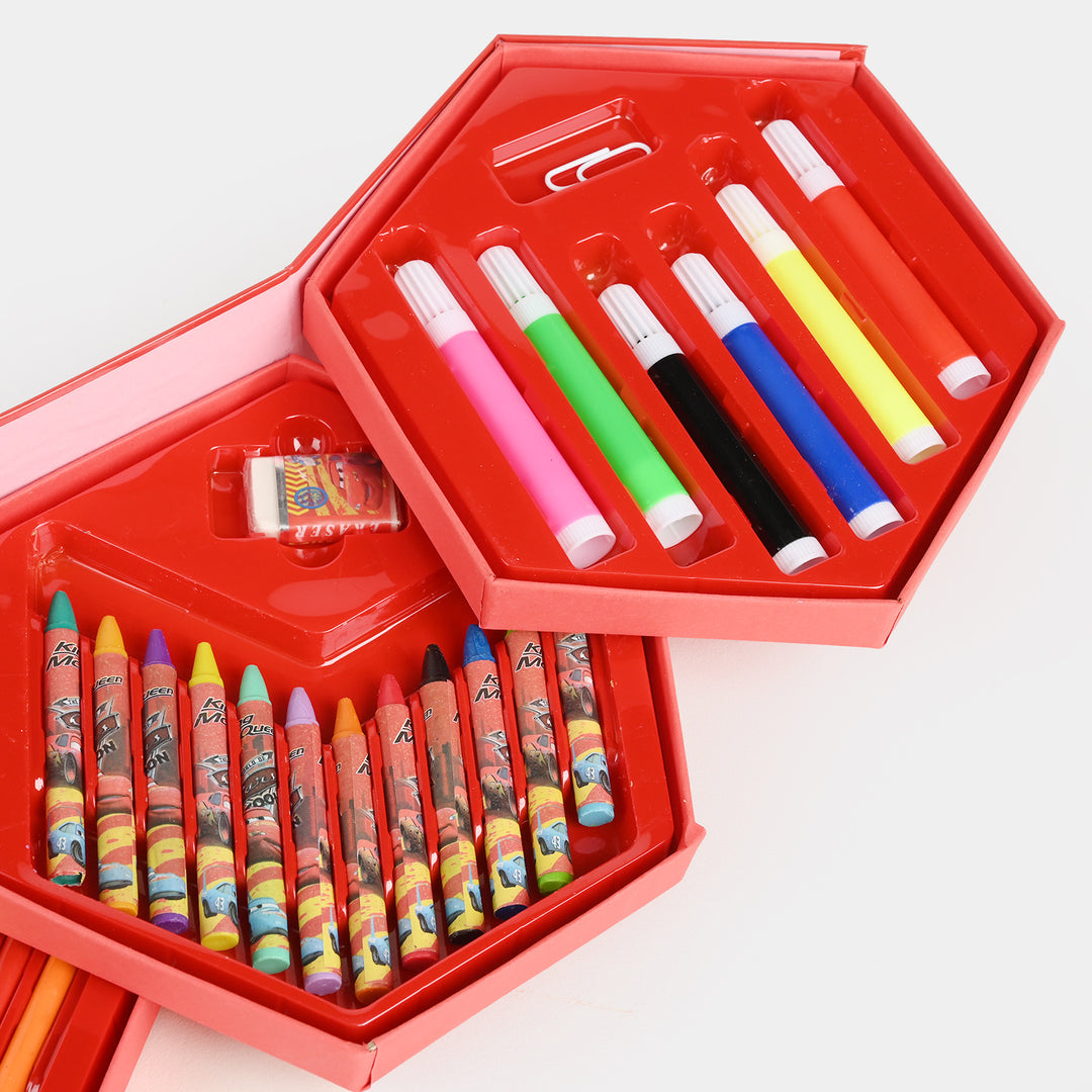 46-Piece Kids Art & Coloring Kit