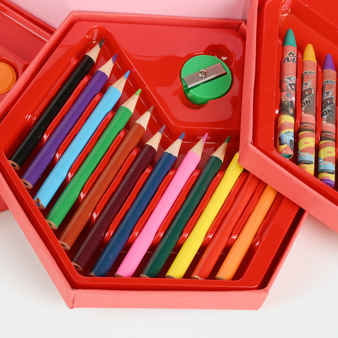 46-Piece Kids Art & Coloring Kit