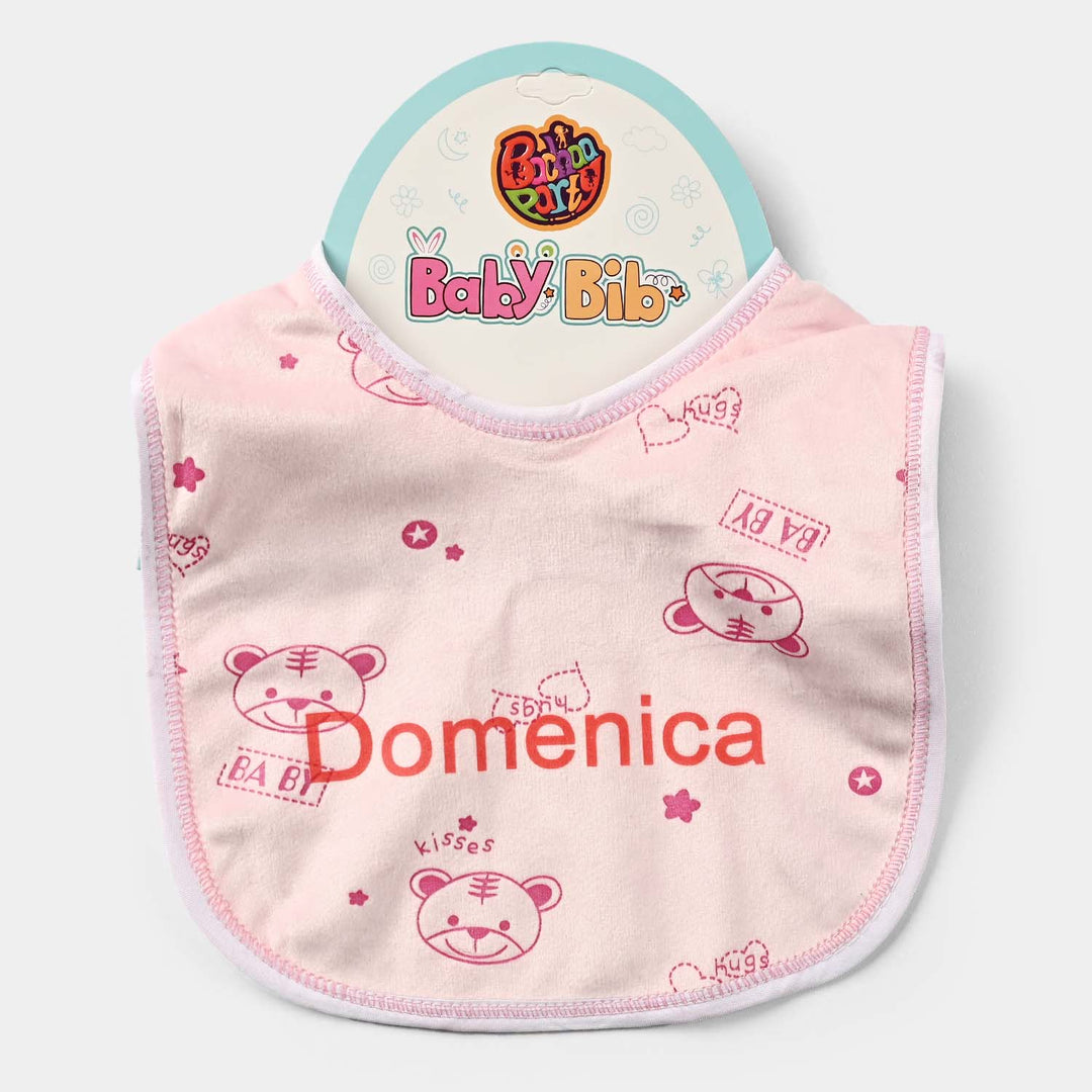 Baby Bib/Apron Bear Domenica 3m+ | Pink