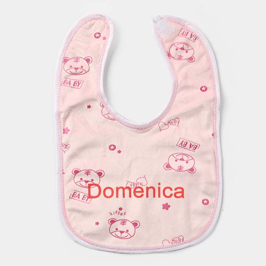 Baby Bib/Apron Bear Domenica 3m+ | Pink