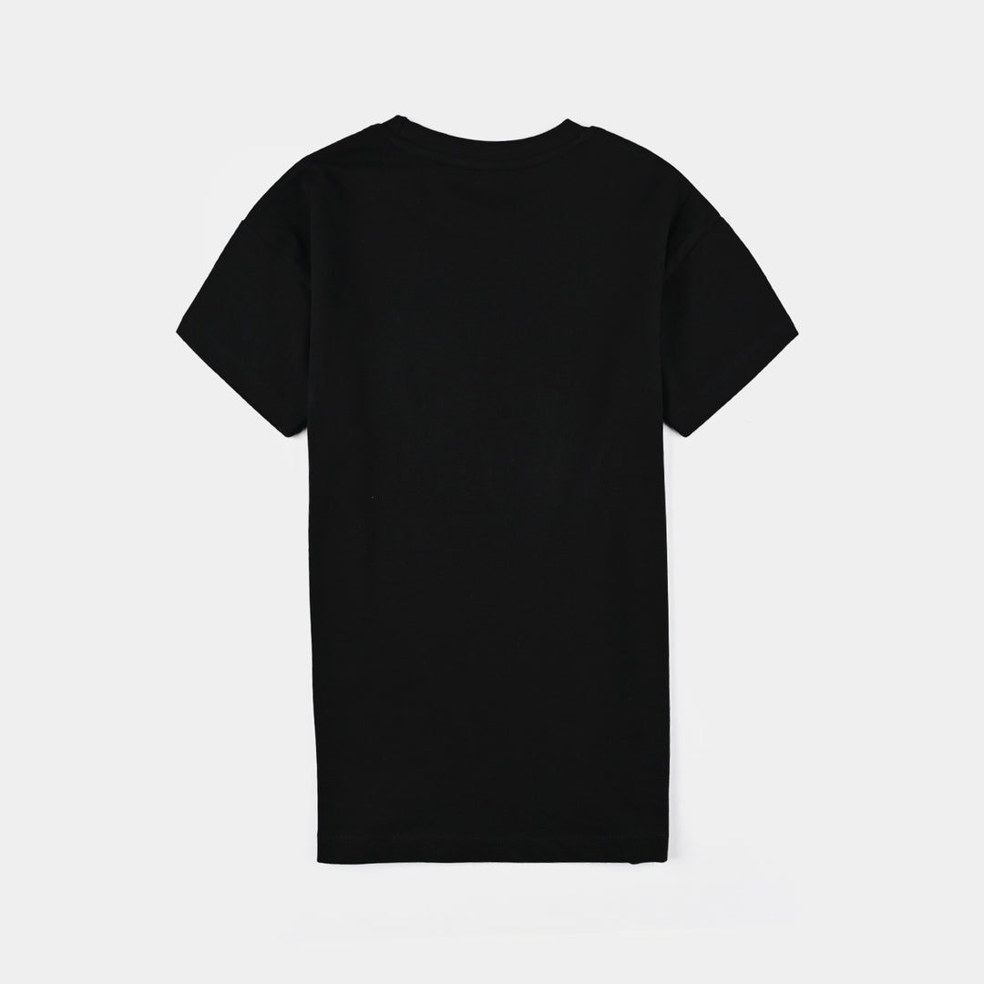 Boys Jersey/Terry 2 Piece Suit-Jet Black