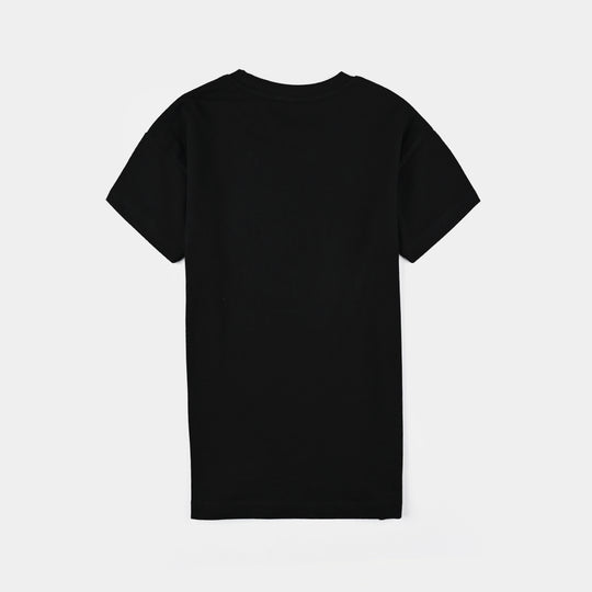 Boys Jersey/Terry 2 Piece Suit-Jet Black