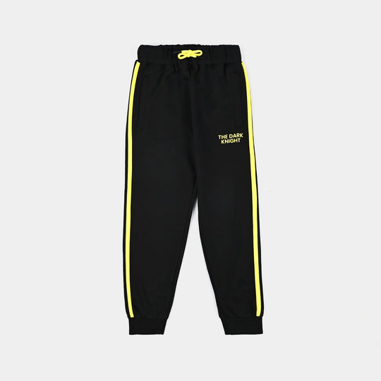 Boys Jersey/Terry 2 Piece Suit-Jet Black