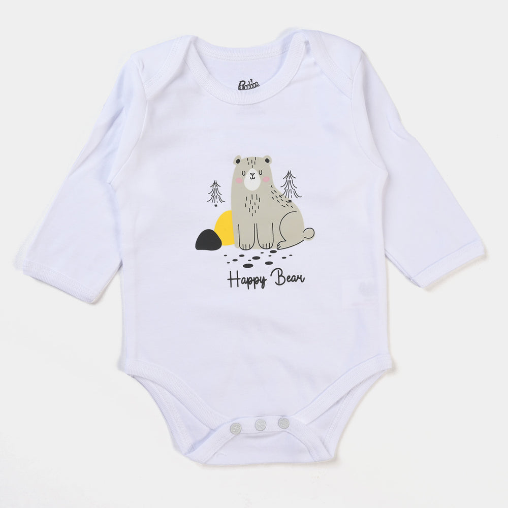 Infant Boys Cotton Set 6PCs Set Bear-B. White