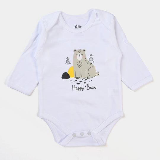 Infant Boys Cotton Set 6PCs Set Bear-B. White