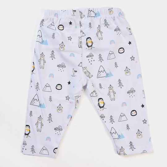 Infant Boys Cotton Set 6PCs Set Bear-B. White