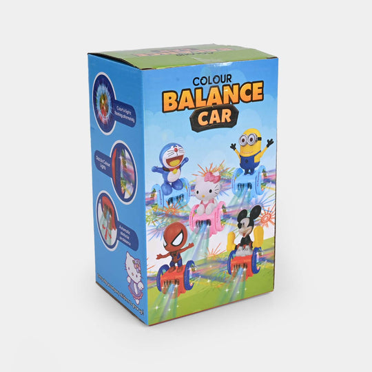 Colour Balance Car – 2-in-1 Electric Cartoon Toy With Lights & Music