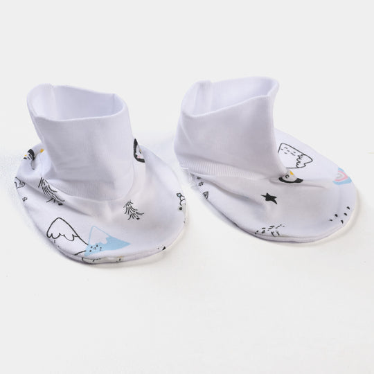 Infant Boys Cotton Set 6PCs Set Bear-B. White