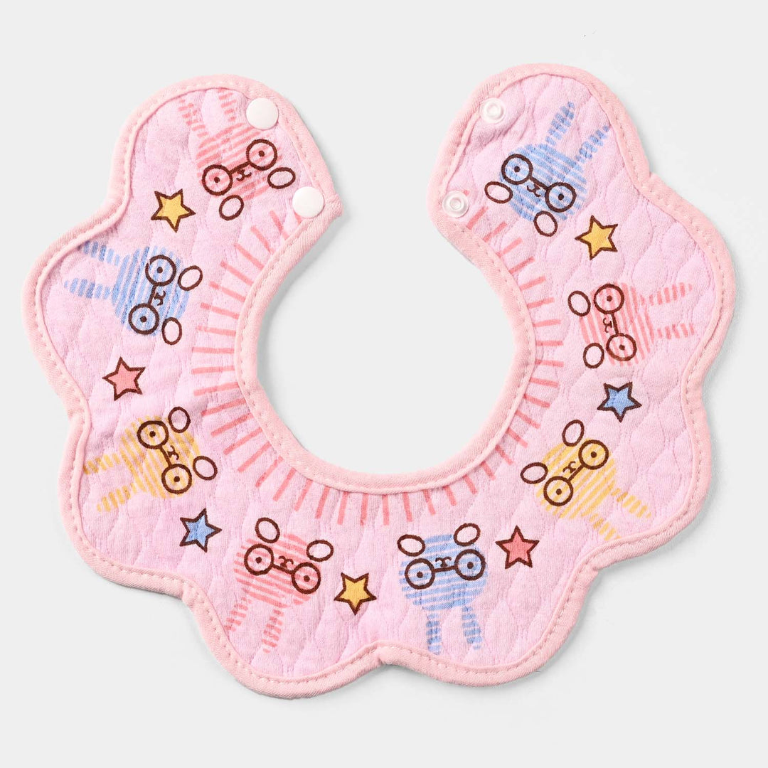 Baby Bib/Apron Floral NB | Pink