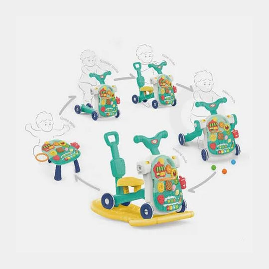 5 In 1 Multifunctional Walker With Light & Music