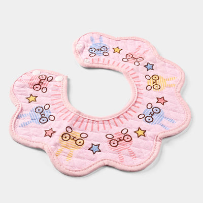 Baby Bib/Apron Floral NB | Pink