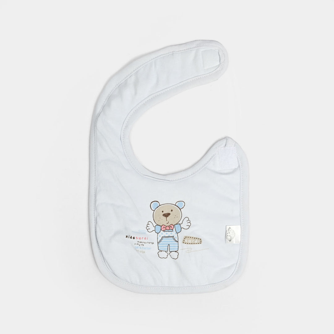 Adorable Bear Cotton Baby Bibs – 3-Pack