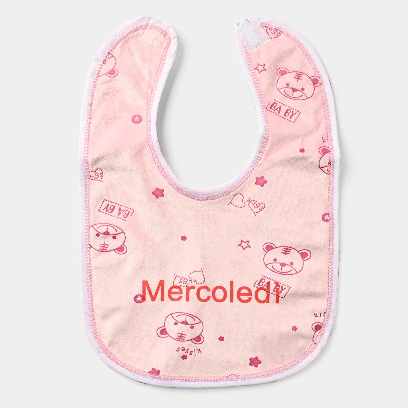 Baby Bib/Apron Bear 3m+ | Pink