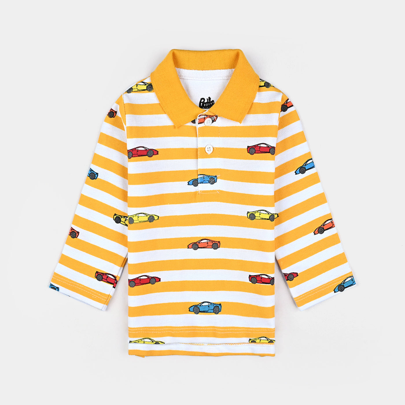 Infant Boys Cotton PK Polo Cars-W/Citrus