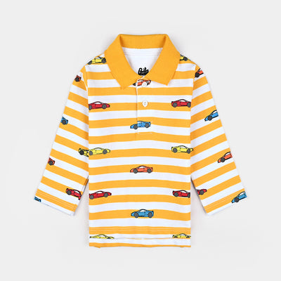 Infant Boys Cotton PK Polo Cars-W/Citrus