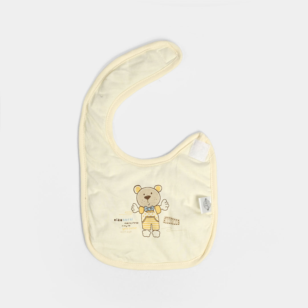 Adorable Bear Cotton Baby Bibs – 3-Pack