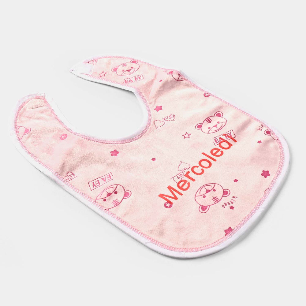 Baby Bib/Apron Bear 3m+ | Pink