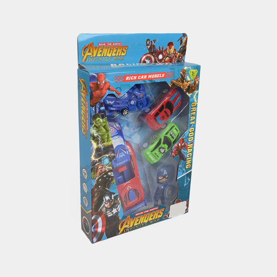 Superhero Vehicles & Launcher Set