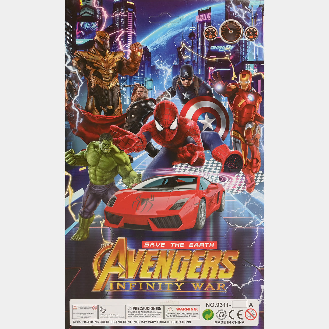 Superhero Vehicles & Launcher Set