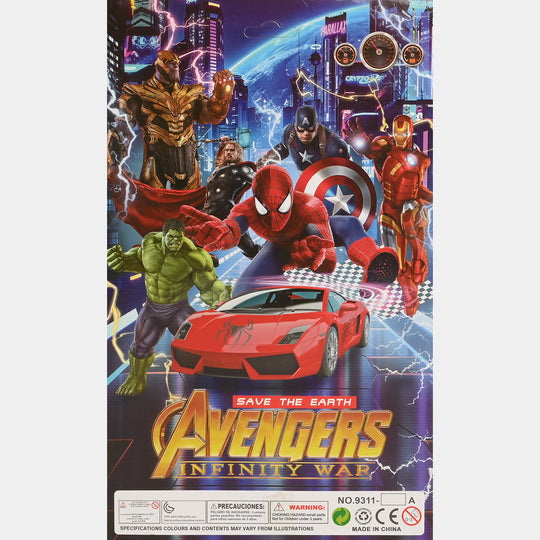 Superhero Vehicles & Launcher Set