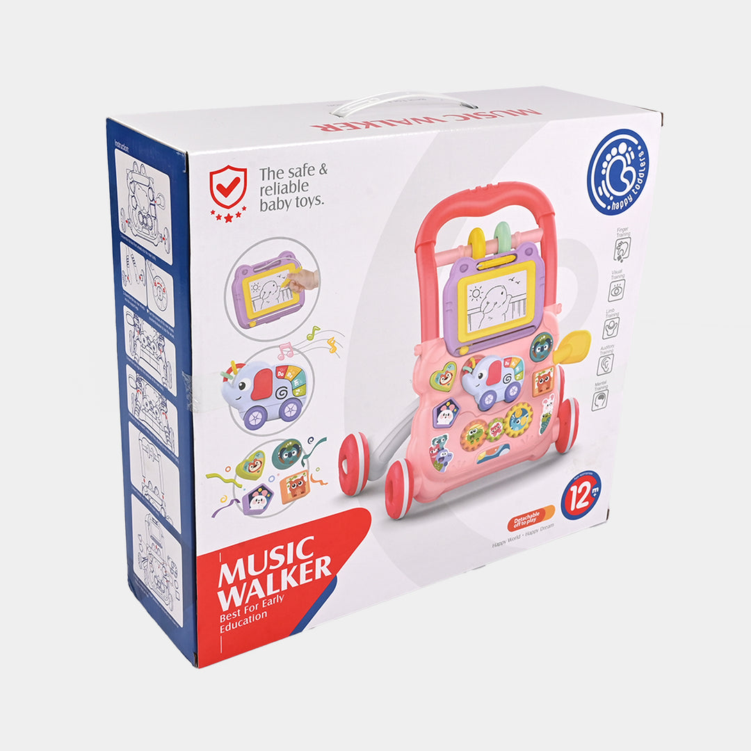 Discover & Play Baby Walker with Detachable Drawing Board