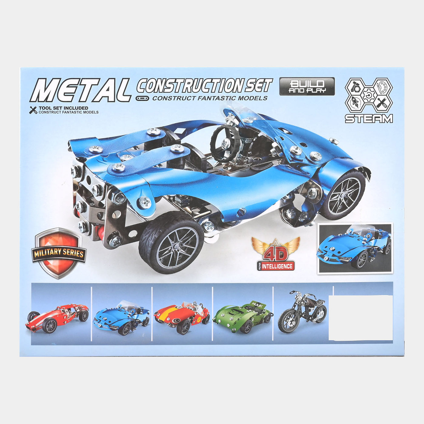 Iron Puzzle Assembly Racing Car | 208PCs