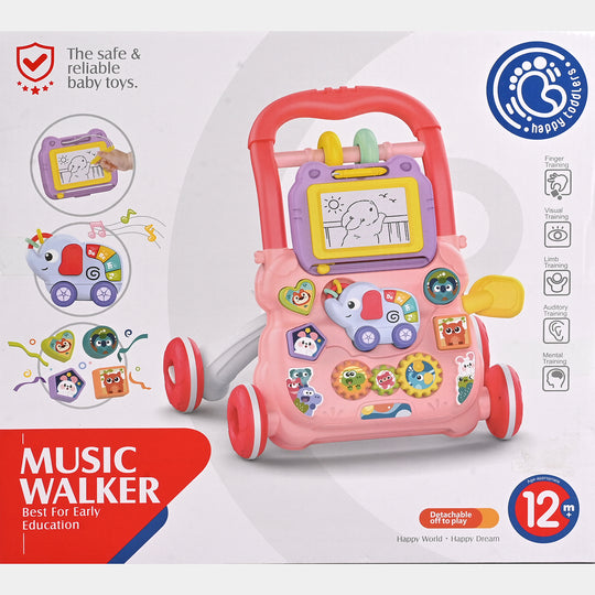 Discover & Play Baby Walker with Detachable Drawing Board