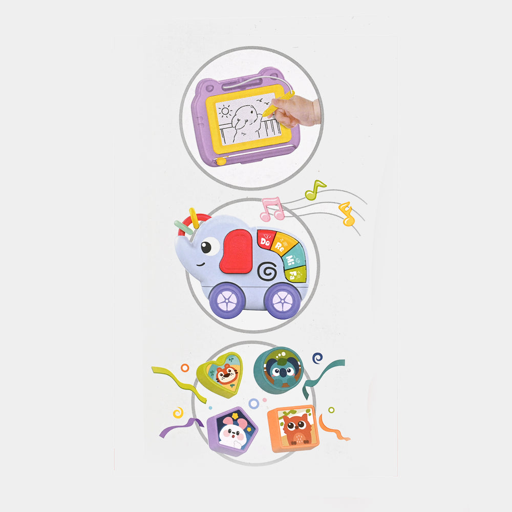 Discover & Play Baby Walker with Detachable Drawing Board