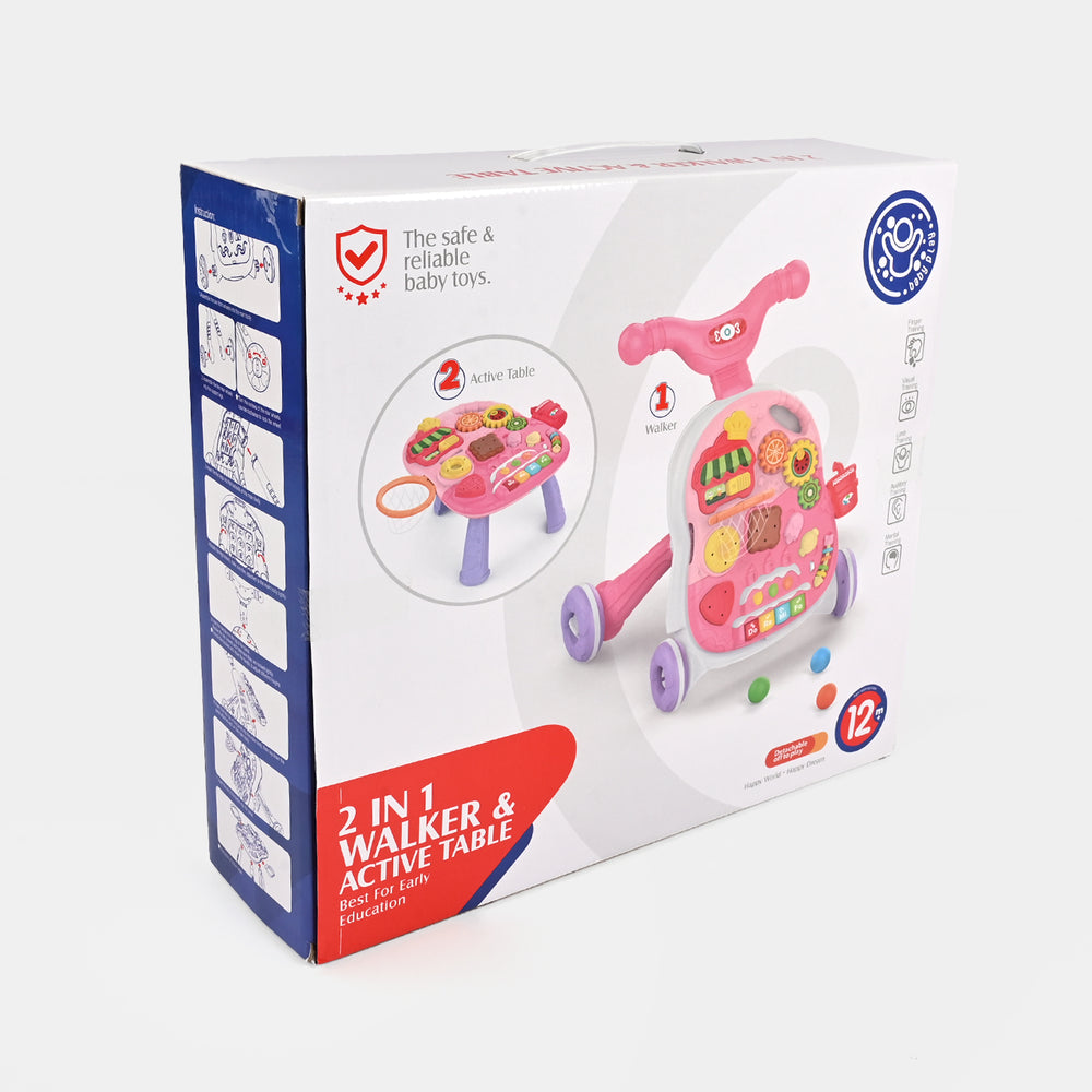 2IN1 Walker & Activity Table